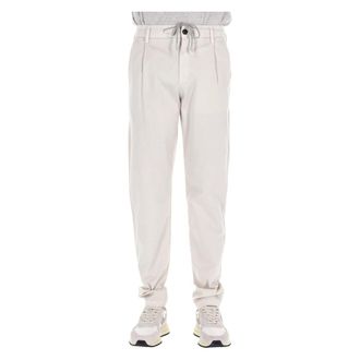 Eleventy Comfort Katoenen Broek met Trekkoord - Heren - Broeken - Beige - Maat: W31 Katoen