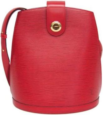 Louis Vuitton Pre-owned Cluny Schoudertas - Dames - Vintage Schoudertas - Rood - ONE Size - Leer - Vintage