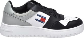 Tommy Jeans Schoenen, Heren, Wit, 42 EU, Polyester, Retro Basket