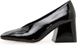 Cesare Gaspari Schoenen, Dames, Zwart, 39 EU, Leer, Patent Block Hakken