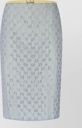 Gucci embellished skirt knee and midi length