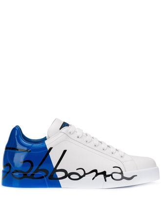 Dolce & Gabbana Portofino sneakers - men - Leather/Rubber/Leather - 44.5 - White