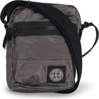 Stone Island Cross Body Messenger, male, Purple, ONE SIZE, Crossbody Bag