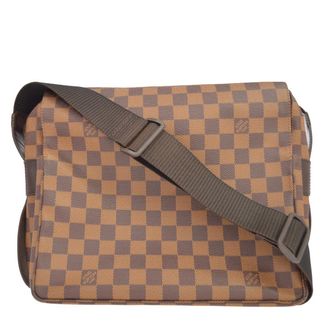 Louis Vuitton Naviglio Damier Brown Canvas Handbag (Pre-Owned)