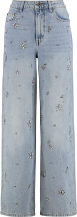 Self Portrait Wide-leg Jeans