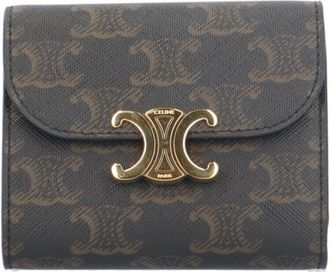 Celine Brown Leather Wallet (Tri-Fold) (Pre-Owned)
