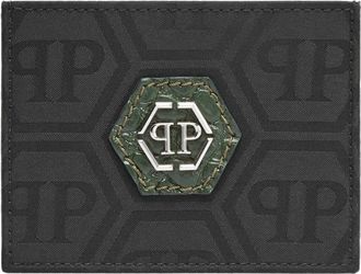 Philipp Plein Wallets & Cardholders, male, Black, Size: ONE SIZE Credit Cards Holder Monogram