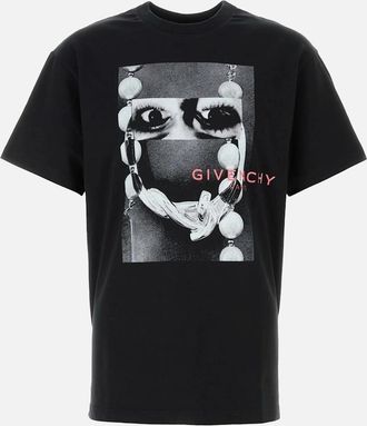 Givenchy Mens Graphic Print T-Shirt Black - Size: 36