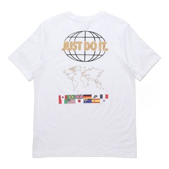 Nike Sportswear JDI Back Map National Flag Printing Short Sleeve White CT6554-100