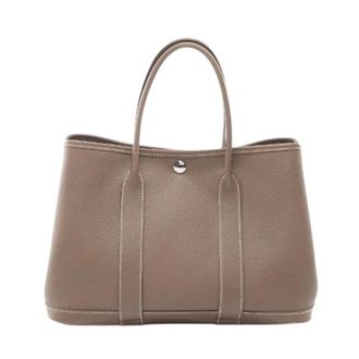 Herm&egrave;s Bolso Tote Pre-owned Garden Party TPM Negonda - Pre-owned - Mujer - Marr&oacute;n - ONE SIZE