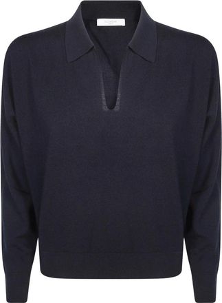 Incotex Polo Maglia - - Knitwear - Donna - Blu - XS