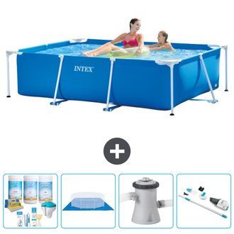 Intex Piscina Con Estructura Rectangular - 220x150x60 Cm - 7-piezas S20819