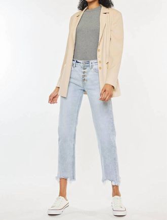 Kancan High Rise Straight Leg Jeans In Acid