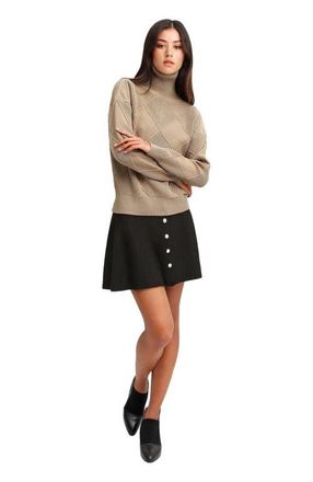 Belle & Bloom The Academy Turtleneck Jumper in Oat at Nordstrom, Size X-Large Au