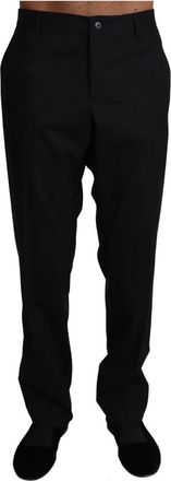 Dolce & Gabbana Suit Broeken - Heren - Nette broeken - Zwart - 2XL - Wol - Broeken