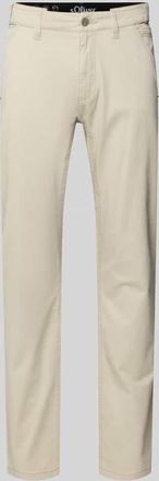 s.Oliver Red Label Regular Fit Chino aus Baumwoll-Mix in Beige, Gr&ouml;&szlig;e XXL