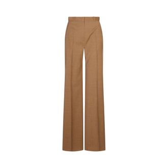 Max Mara Dames, Broeken, Bruin, Maat: S Zijde
