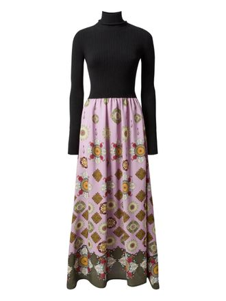 La DoubleJ Lunaria maxi-jurk met col - Roze