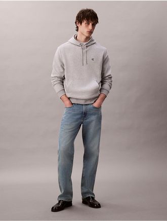 Calvin Klein Jeans Calvin Klein Mens Archive Logo Fleece Hoodie - Grey - 2XL