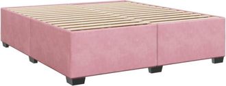 vidaXL Estructura De Cama Sin Colch&oacute;n Terciopelo Rosa 180x200 Cm Vidaxl