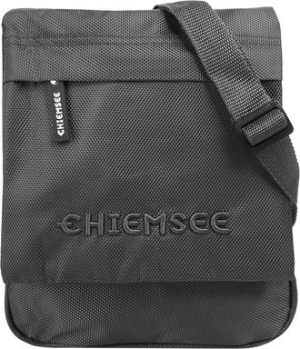 Chiemsee Umh&auml;ngetasche CHIEMSEE, Damen, Gr. B/H/T: 21cm x 17cm x 1cm onesize, grau, Kunstfaser, unifarben, Taschen Umh&auml;ngetasche