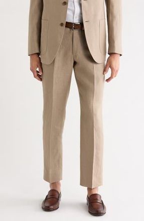 Nordstrom Rack Linen Suit Separates Dress Pants in Tan Desert at Nordstrom Rack, Size 30 X 30