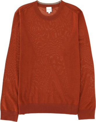 Paul Smith Finely Knit Merino Wool Sweater With Ribbed Details