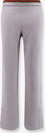 Gucci Pantalone in misto cotone con dettaglio Web - GUCCI - gender_Woman