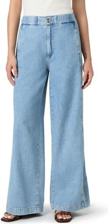 Paige Rumi High Waist Wide Leg Jeans in Revolution at Nordstrom, Size 31P