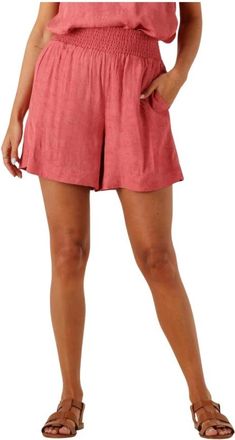 Mos Mosh MOS Mosh, Korte Broeken, Dames, Rood, M, Katoen, Roze Milva Shorts