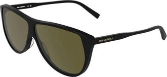Karl Lagerfeld Round Sunglasses - unisex - Karl Lagerfeld - Sunglasses - Black - 62 MM - Accessories