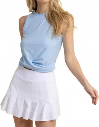 Southern Tide Lacy Brrr-Illiant Twist Top In Clearwater Blue