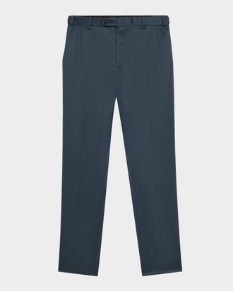 Brioni Men & apos;s Journey Flat-Front Trousers