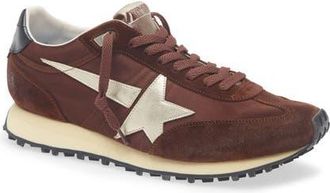 Golden Goose Running Marathon Sneaker in Brown/platinum at Nordstrom, Size 12Us