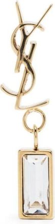 Saint Laurent Golden Cassandre rhinestones single earring