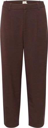 Kaffe Hoge Taille Broek in Java - Dames - Vrijetijds broeken - Bruin - M - Broeken