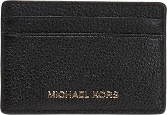 Michael Kors Money Pieces Kaarthouder - Dames - Portefeuilles - Zwart - ONE Size - Leer - Accessoires