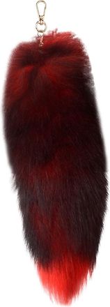 Generic Fox Tail 15.75inch Shaggy Faux Fur Tail Realistic Fox Tails Animal Keychain Decorative Therian Tails for Handbag Backpack Cosplay