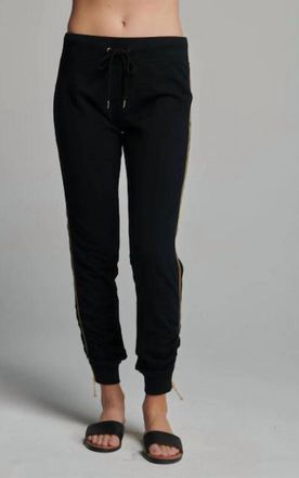 Sundays Side Zipper Jogger In Black