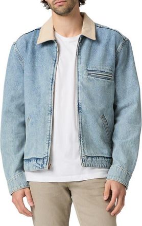 Paige Laughlin Denim Zip-Up Jacket in Moby at Nordstrom, Size Small