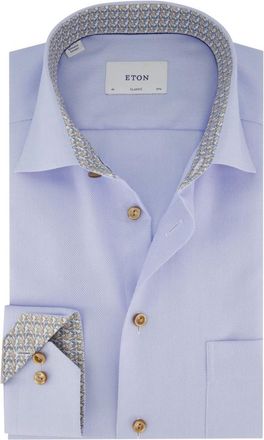 Eton Heren, Overhemden, Blauw, Maat: 3XL Katoen