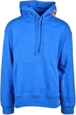 Diesel Katoenen Gebreide Trui - Heren - Hoodies - Blauw - L - Katoen - Hoodies & sweatvesten