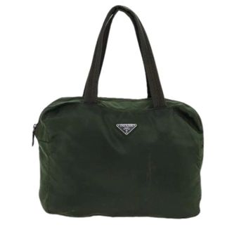 Prada Pre-owned Handbags, female, Green, Size: ONE SIZE Pre-owned Bowling shoulder bag