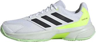 adidas CourtJam Control 3 White Black Lucid Lemon IF0459