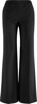 Nenette Evelin Wijde Broek - Dames - Wijde Broeken - Zwart - XS - Leer - Broeken
