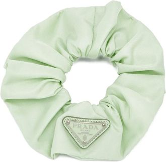 Prada Elastico con placca logo - Verde