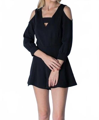 DO+BE Collection Key Hole Romper In Black