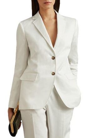 Reiss Harper Cotton Jacket in White at Nordstrom Rack, Size 10