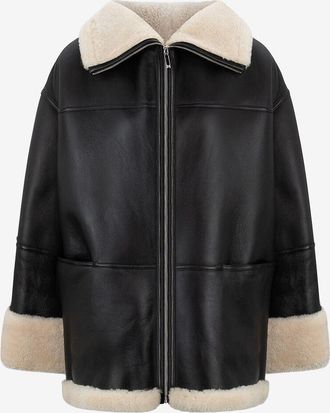 Toteme Mantel aus Lammleder