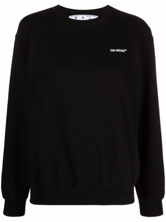 Off-white Diag-stripe printed sweatshirt - Black